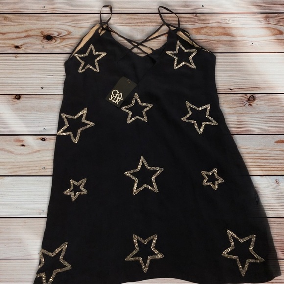 Chaser BEADED STARS STRAPPY MINI DRESS - Picture 6 of 7